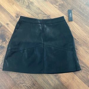 Lulus Vegan Leather Mini Skirt